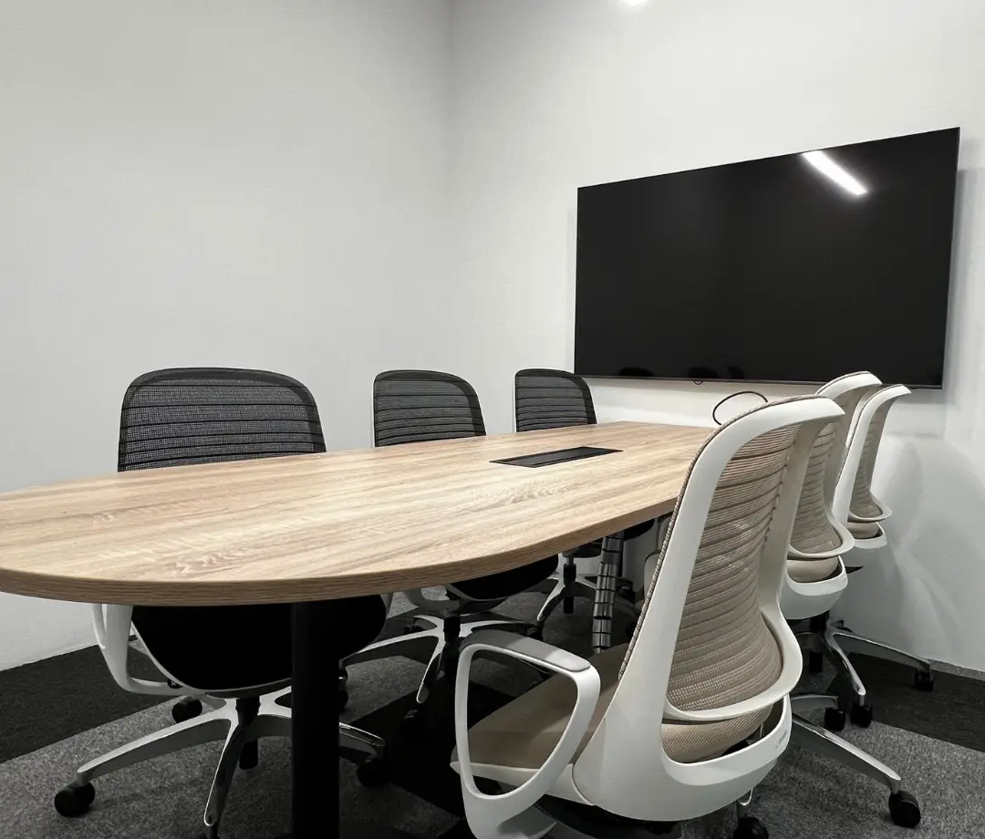 small meeting room with monitor